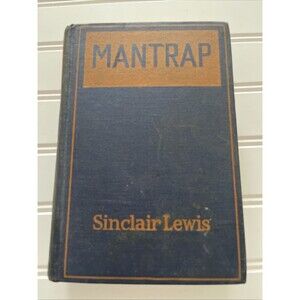 Man Trap Sinclair Lewis Hardcover 1st Edition Antique Book 1926 Blue Hardcover